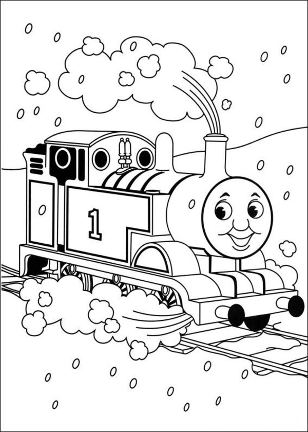 600x840 Thomas The Tank Engine Coloring Pages