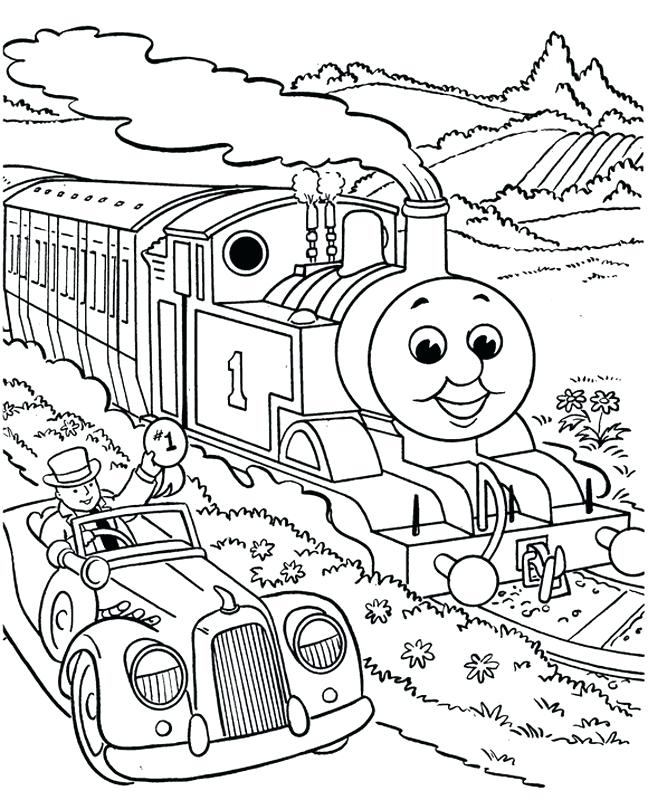 648x800 Thomas The Tank Engine Coloring Book Plus The Train Printable