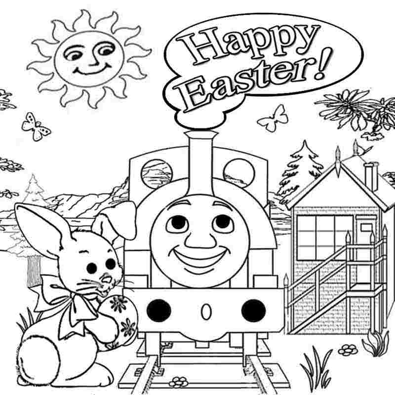 800x800 Thomas The Train Easter Coloring Pages Az Coloring Pages Easter