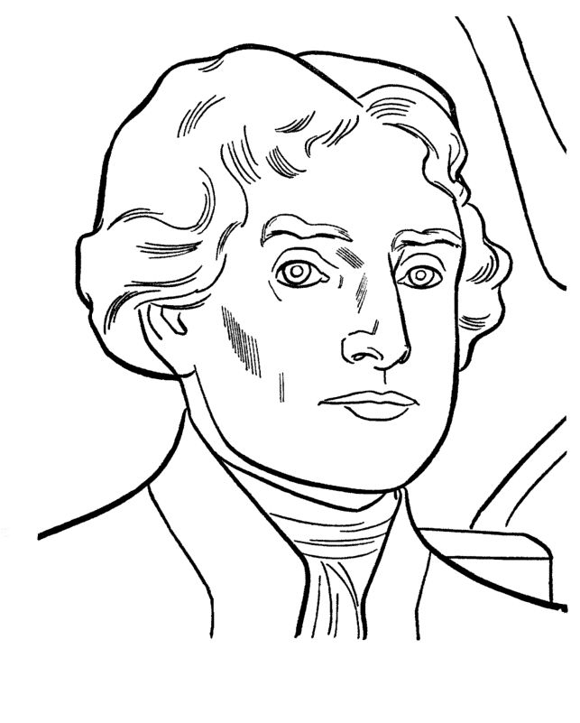 643x801 Thomas Jefferson President Coloring Pages