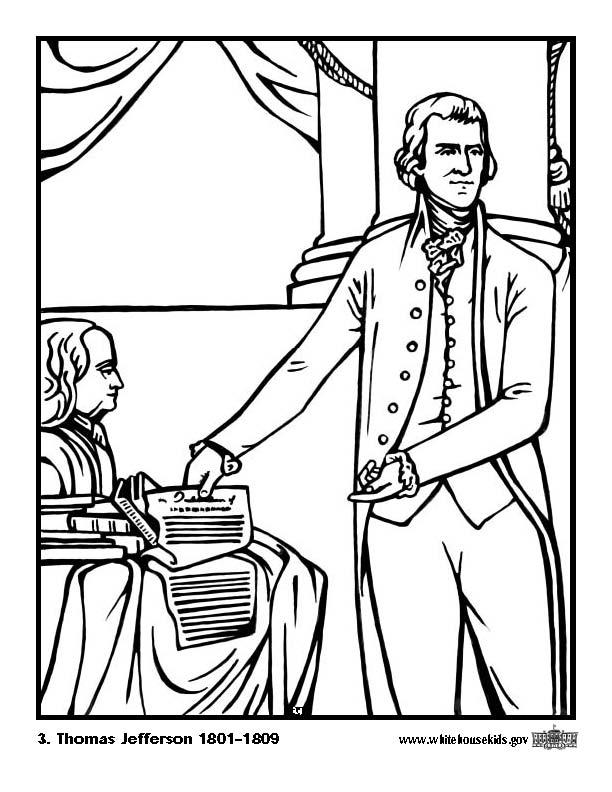 612x792 Coloring Page Thomas Jefferson