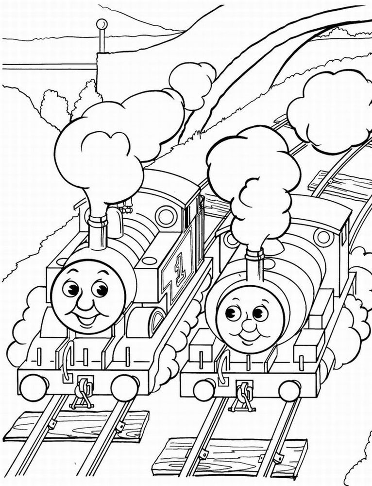 766x1000 Thomas The Train And Friends Coloring Pages Cartoon Coloring