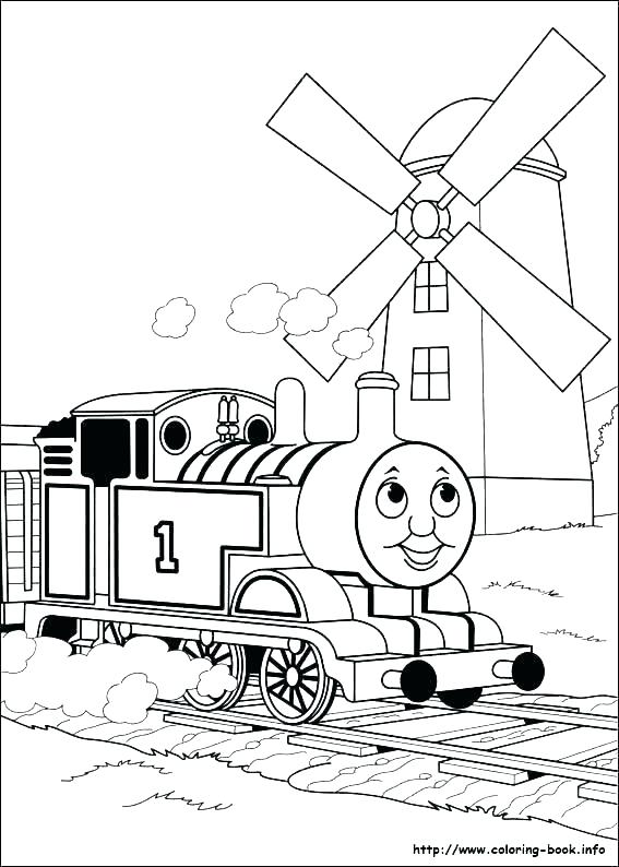 567x794 Thomas Coloring Pages Free
