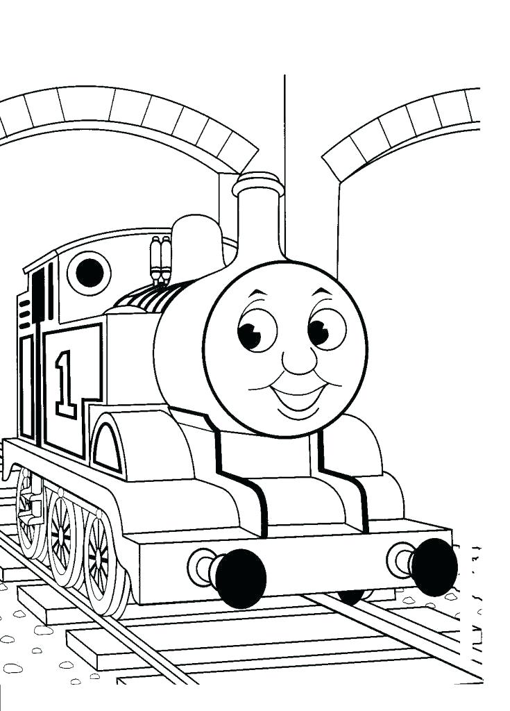 735x1024 Thomas The Tank Engine Coloring Pages Birthday Printable Coloring