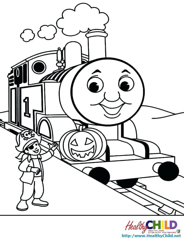 600x777 Thomas The Tank Engine Coloring Pages Birthday Train And Friends