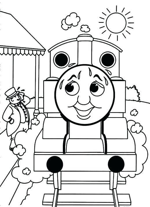 518x713 Thomas The Train Coloring Pages The Train Birthday Coloring Pages