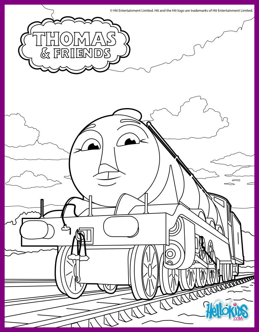 850x1090 Awesome Printable Thomas Coloring Pages For Kids Image