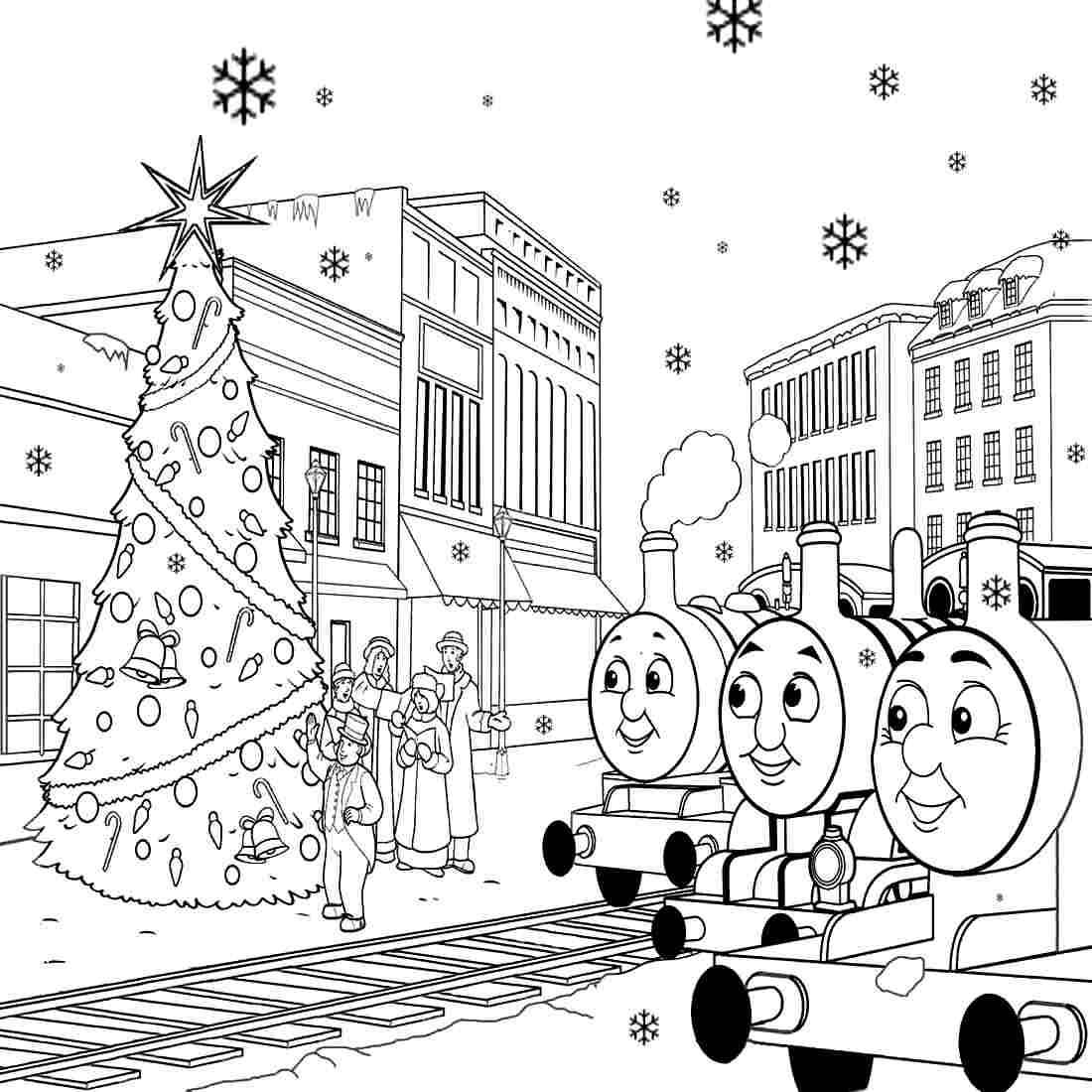 1100x1100 Thomas The Train Coloring Pages