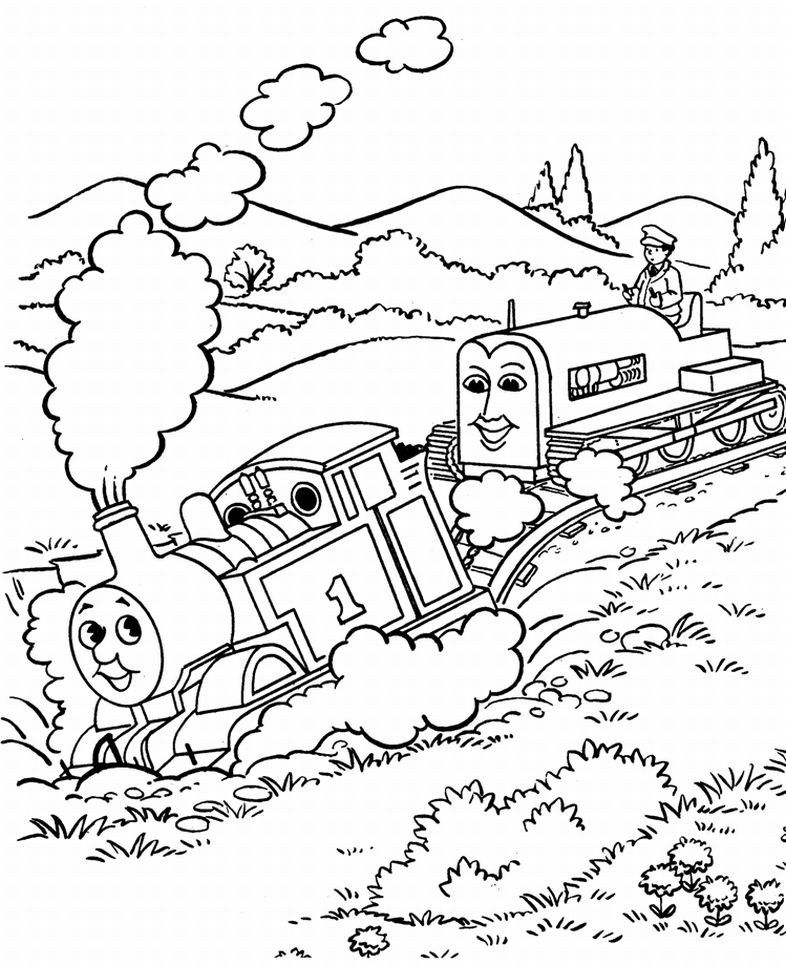 786x965 Thomas The Tank Engine Coloring Pages