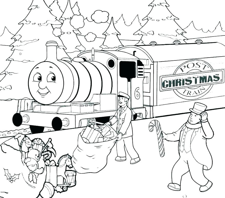878x770 Free Thomas Coloring Pages