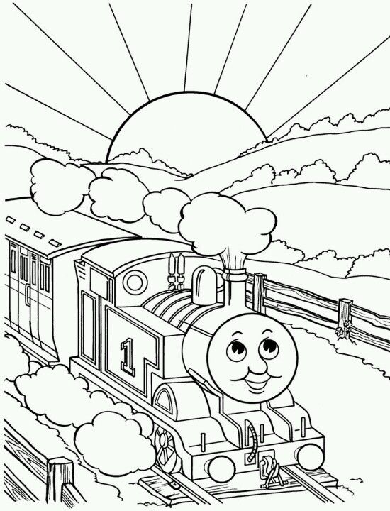 550x720 Thomas The Train Coloring Page Coloring Pages