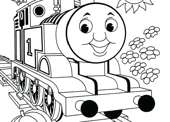 570x409 Thomas The Tank Engine Colouring Pages Gordon Kids Coloring Train