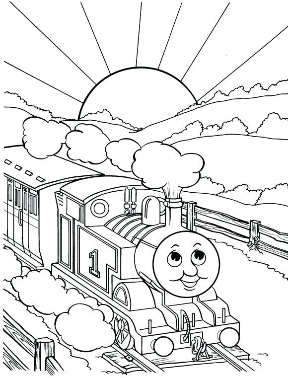 580x761 Thomas Train Coloring Pages Amusing Train Coloring Pages