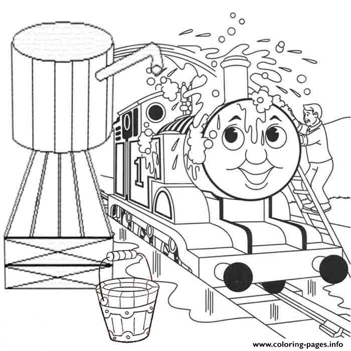 700x700 Washing Thomas Train Colouring Pages To Coloring Pages