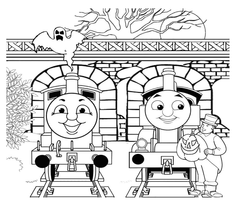 900x787 Two Person Chat With Thomas And Friends Coloring Page Coloring