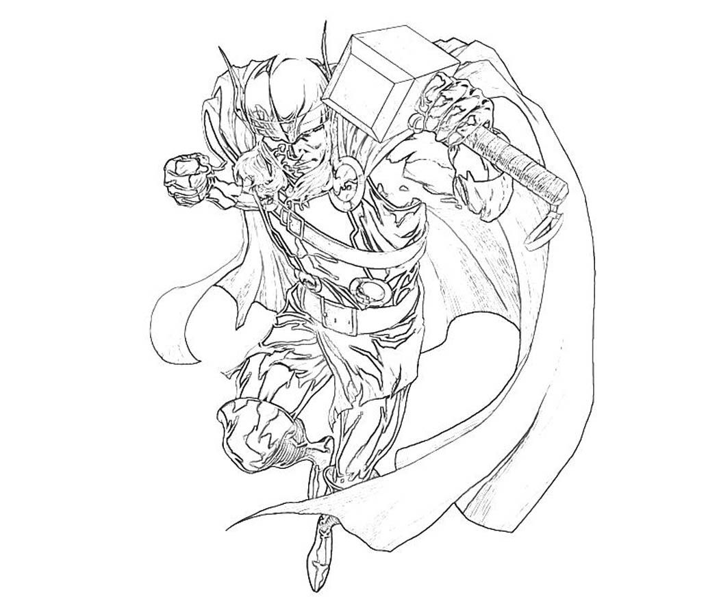 1050x875 Thor Coloring Pages Printable For Kids Coloring Pages