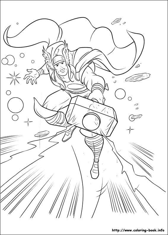 567x794 Thor Coloring Pages On Coloring