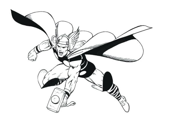600x431 Thor Coloring Page The Amazing Coloring Page Thor Free Printable