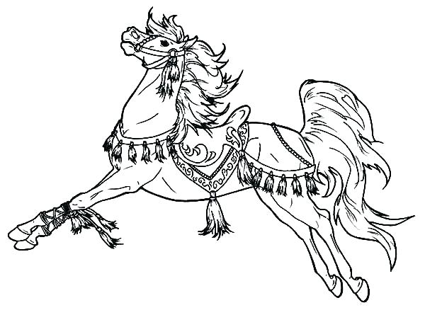 600x438 Horse Pictures To Color Together With Horse Color Page For Adult