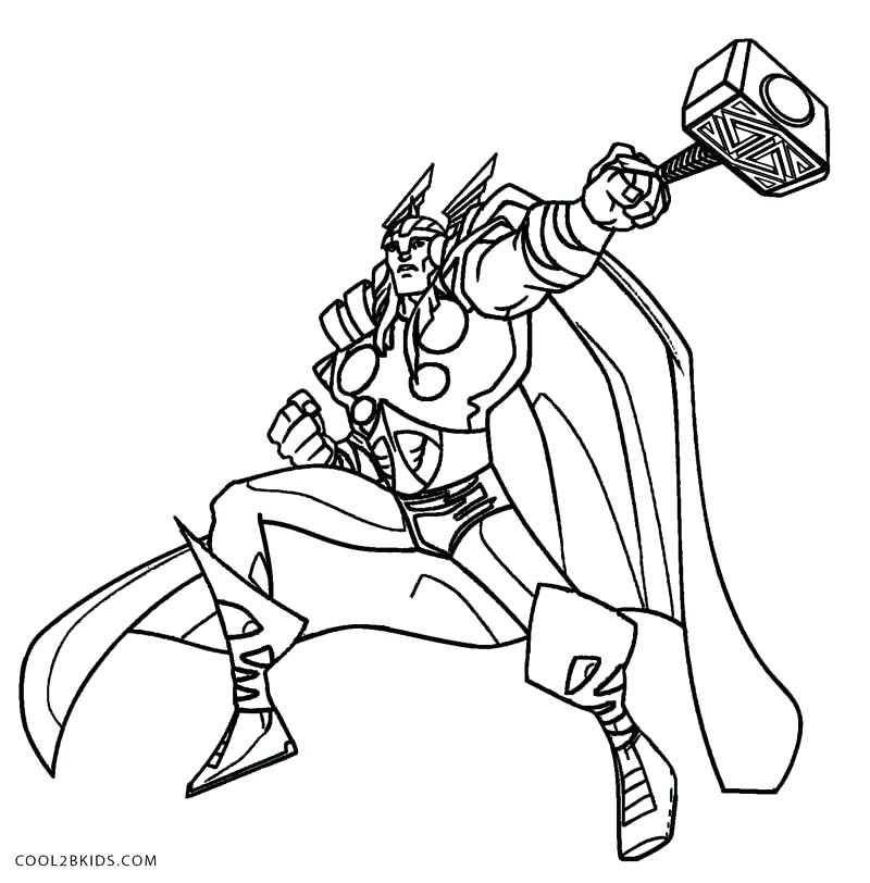 800x812 Thor Coloring Sheet Movie Coloring Pages Thors Hammer Coloring