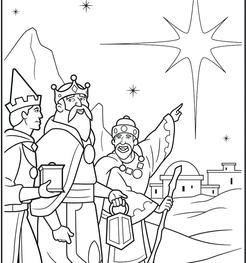 810x864 Wise Men Coloring Pages Three Wise Men Coloring Page Three Kings