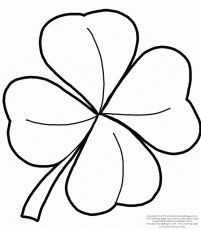 201x230 Three Leaf Clover Outline Free Printable