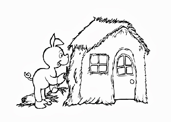 700x500 Three Little Pigs House Coloring Pages Free Coloring Pages