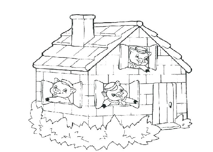 700x500 The Three Little Pigs Coloring Pages