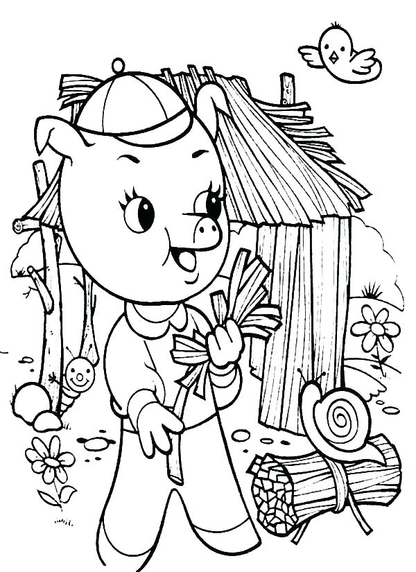 600x825 Little Pigs Coloring Pages Little Pigs Coloring Pages Little