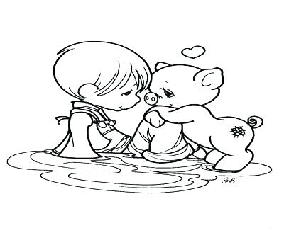 400x322 Little Pigs Coloring Pages Coloring Pages Of Pigs Coloring Trend