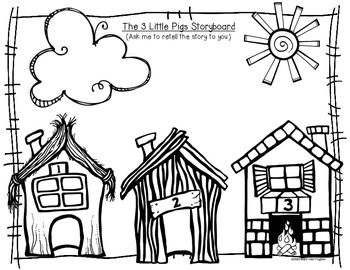 350x270 Little Pigs {retelling A Story} Storyboard And Character