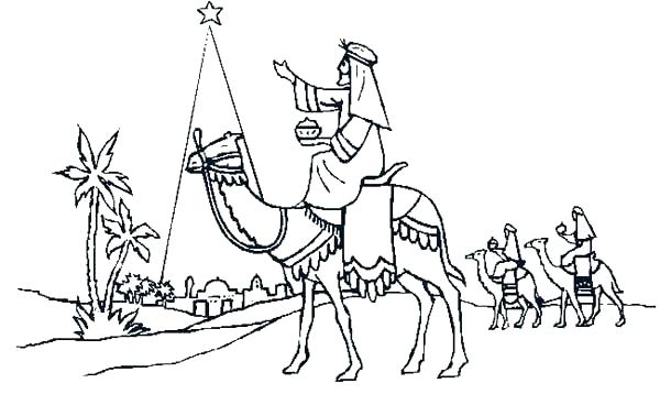 600x358 Three Wise Men Coloring Pages Print This Kings Page And Foolish
