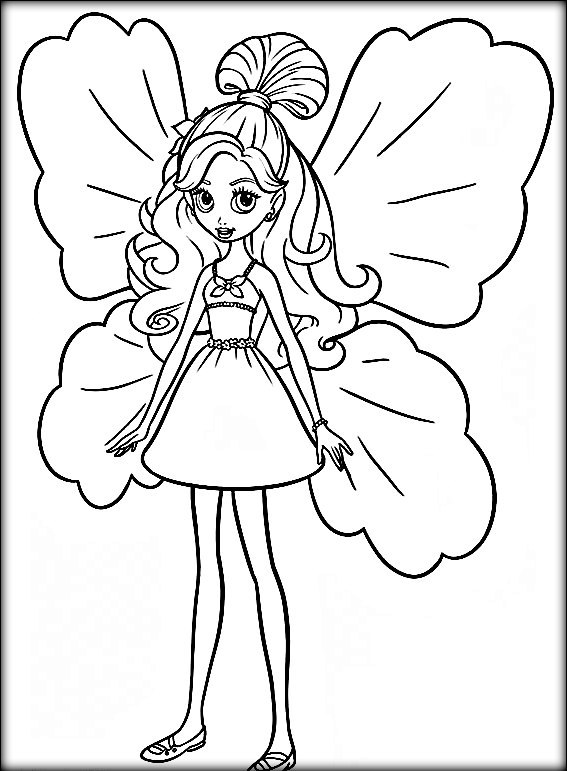 567x771 Thumbelina Colouring Pages