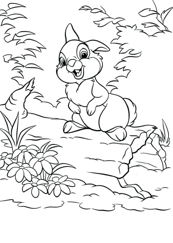 600x841 Thumper Coloring Pages Coloring Pages Colouring Pictures Printable