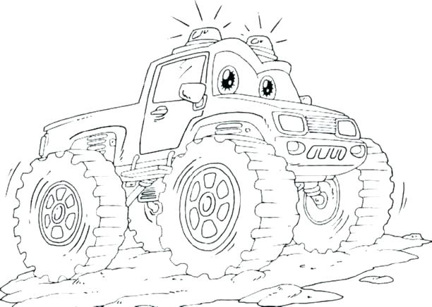 612x436 Monster Trucks Coloring Pages Monster Truck Coloring Pages Blue