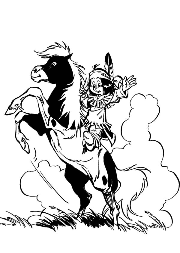 600x840 Yakari Rearing With Little Thunder Coloring Pages Batch Coloring