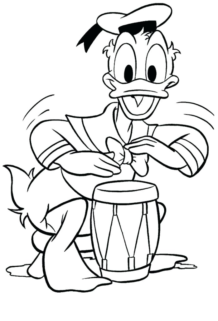 699x1028 Drum Coloring Duck Playing Drum Coloring Pages The Coloring Pages