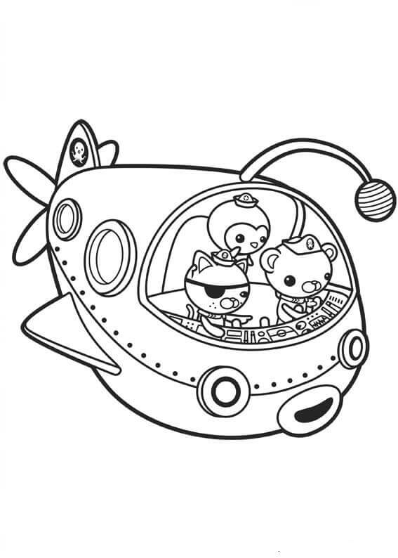 567x794 Free Printable Octonauts Coloring Pages