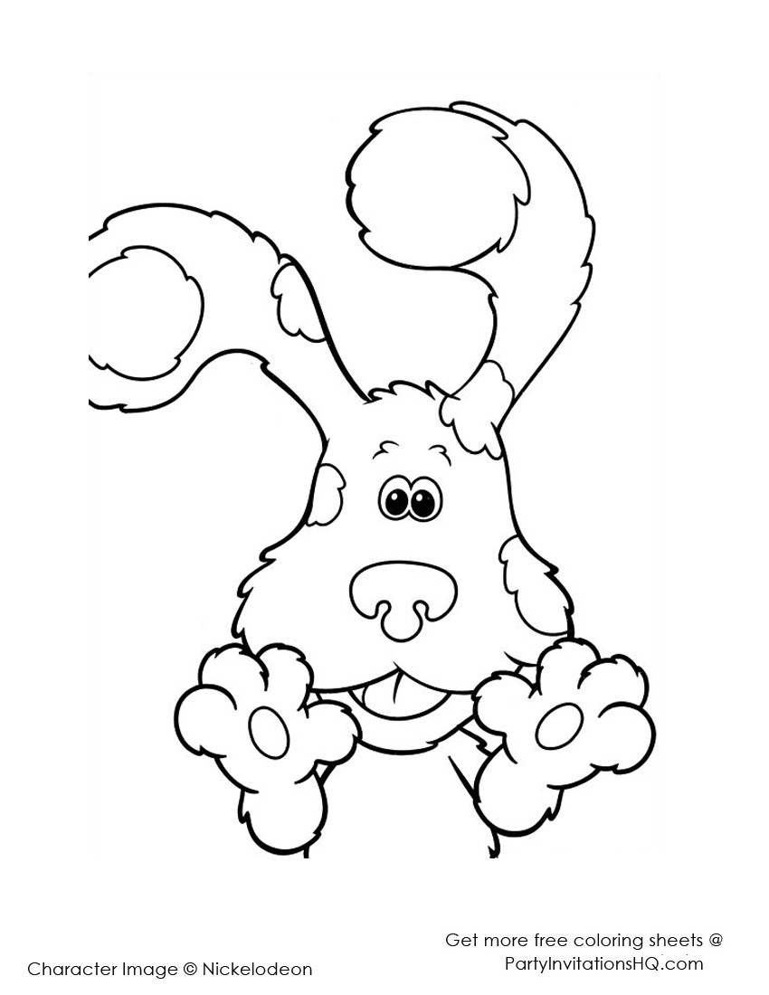 850x1100 Blues Clues Coloring Pages Thundermans