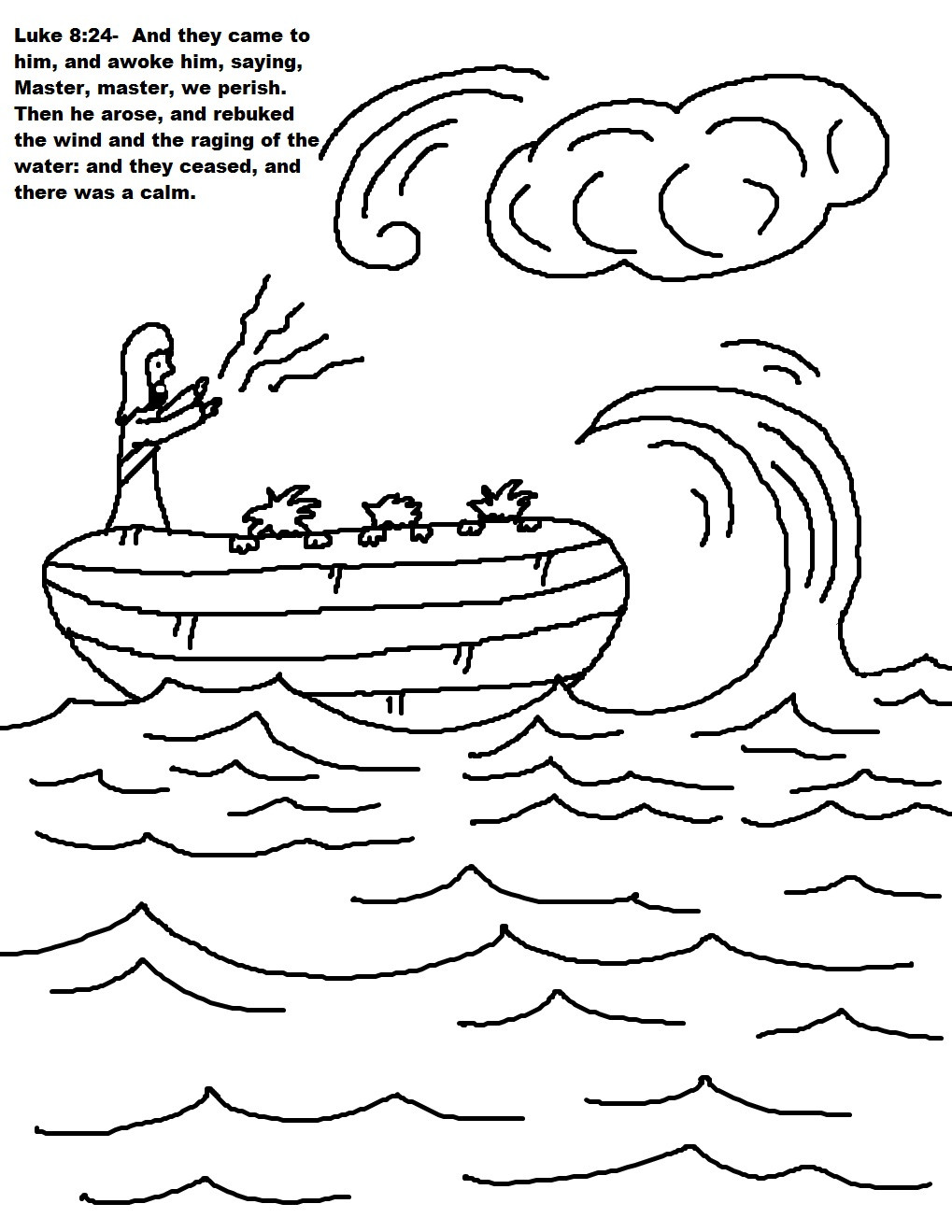 1019x1319 Jesus Calms The Storm Coloring Page Sunday School Lesson New Calm