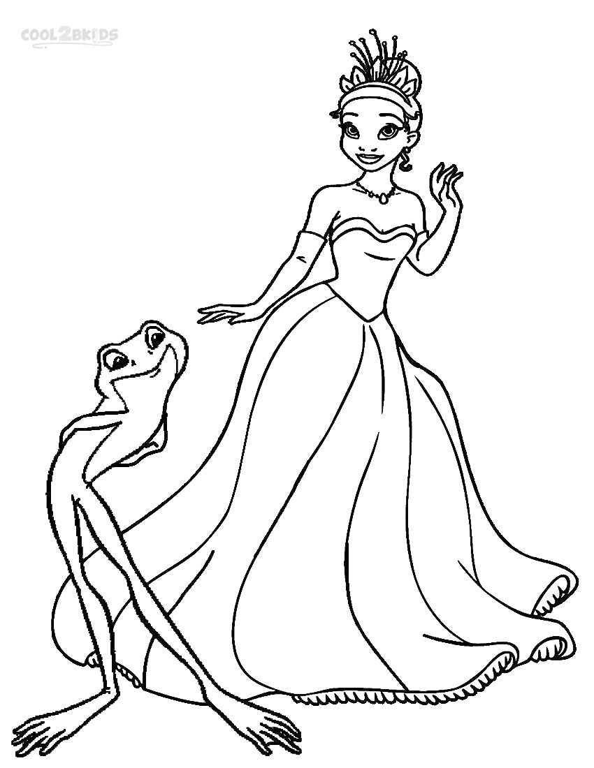 850x1100 Tiana Princess And Frog Coloring Pages