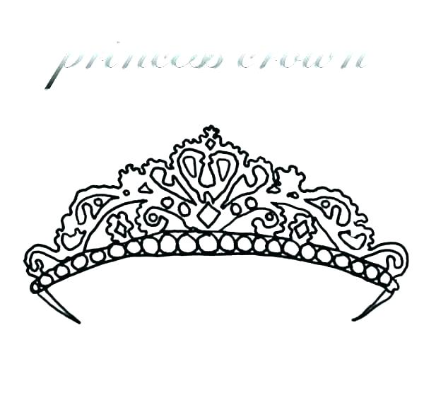 600x566 Coloring Crowns Princess Crown Coloring Page Princess Crown