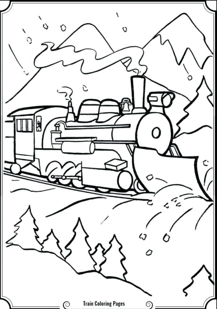 700x996 Train Ticket Coloring Page