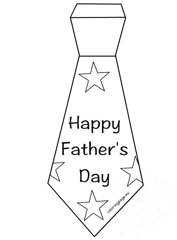 595x808 Happy Fathers Day Coloring Pages Printable Full Size Of Day Tie