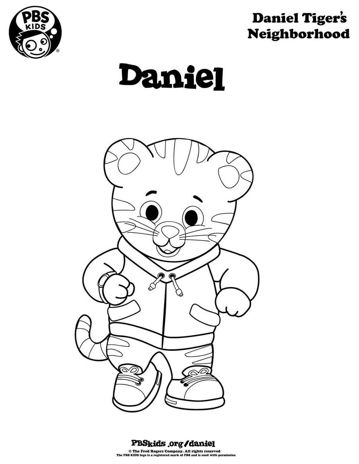 1200x1552 Daniel Tiger Coloring Page Coloring Pages Are A Great Campsite