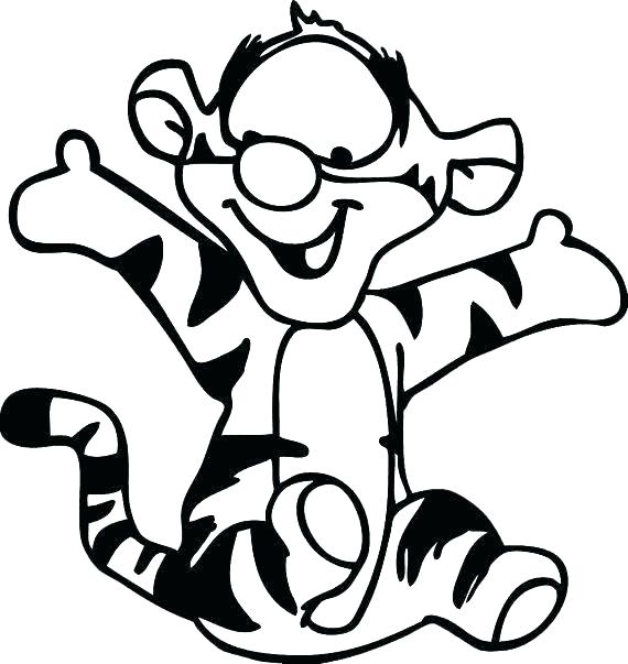570x603 Tiger Coloring Pages