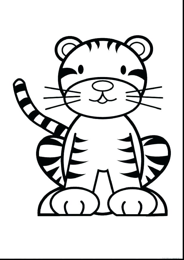 618x874 Tiger Coloring Sheets