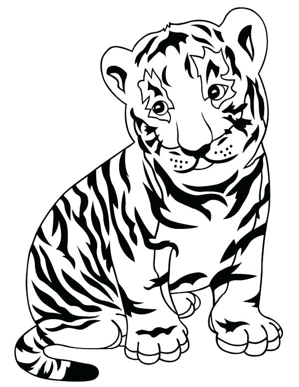 600x776 Coloring Coloring Pages Tiger Face Page Realistic Detroit