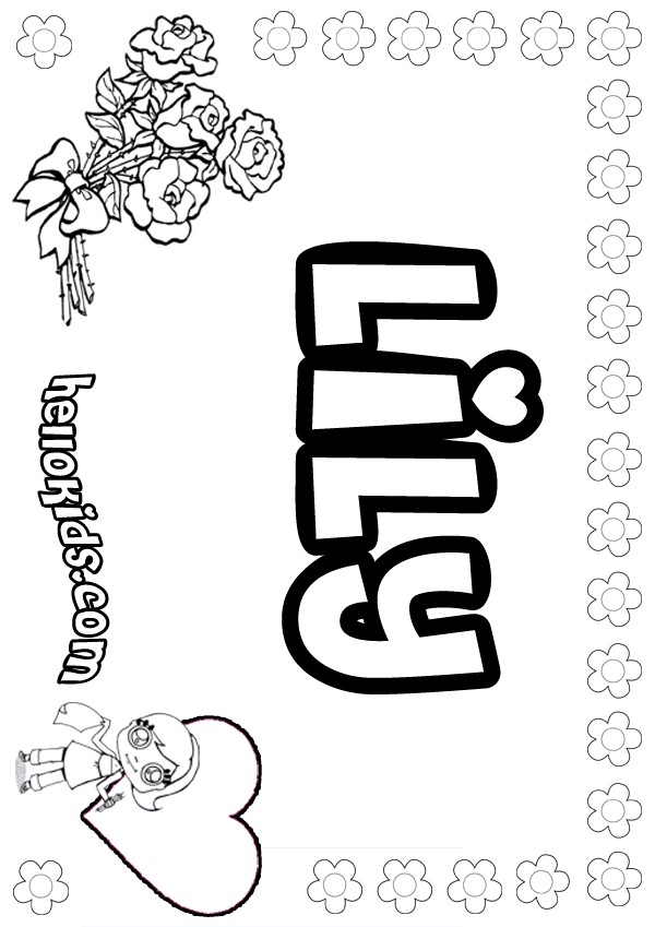 600x849 Lily Coloring Pages Tiger Lily Coloring Page