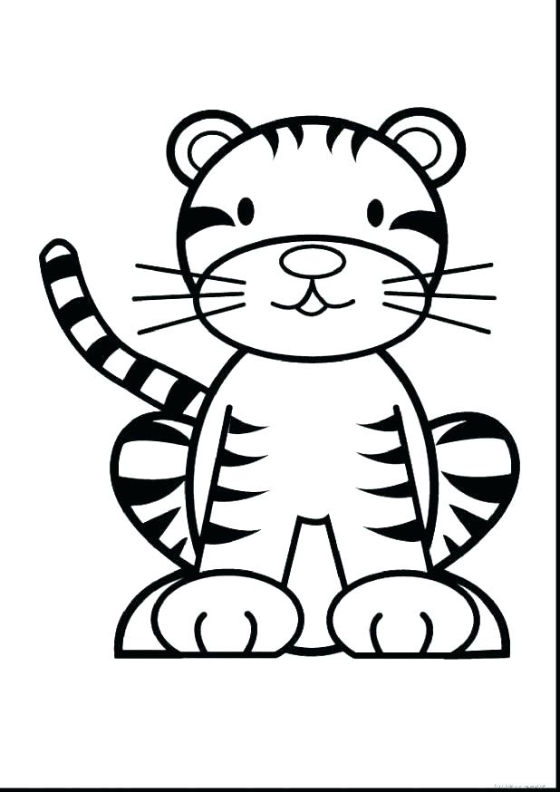 618x874 Baby Margaret Tiger Coloring Page Cute Tiger Coloring Pages